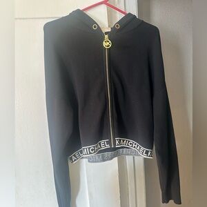 Michaels Black Bomber Jacket with Gold Accents